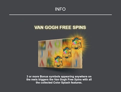Фриспины в онлайн аппарате Van Gogh